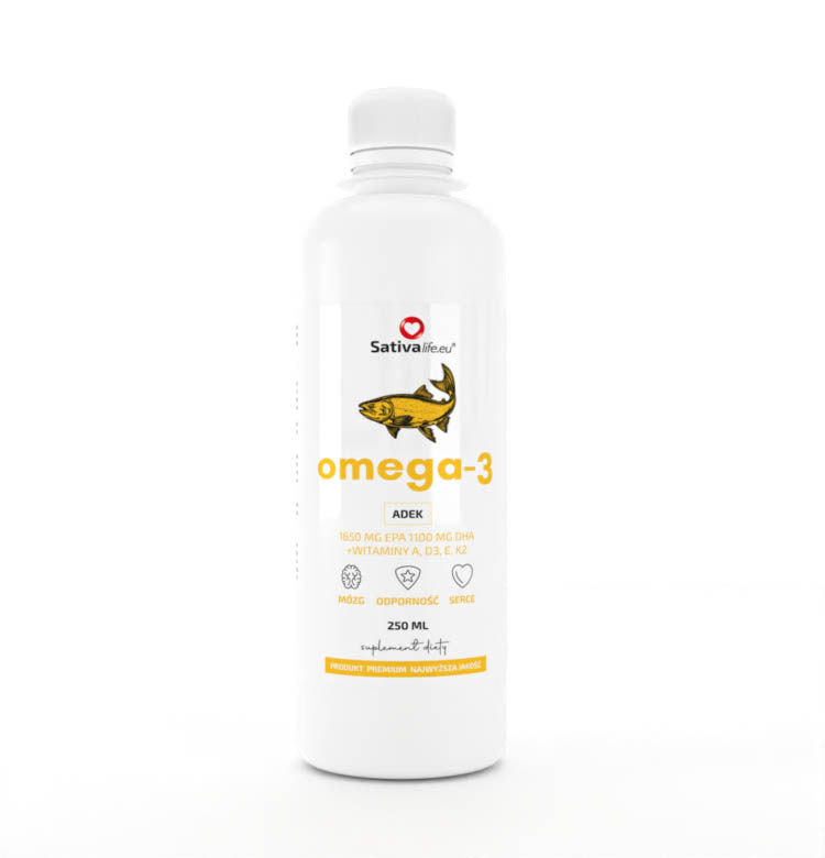 Sativa Life OMEGA -3 1650mg EPA, 1100mg DHA, A+D3+Є+KZMk7